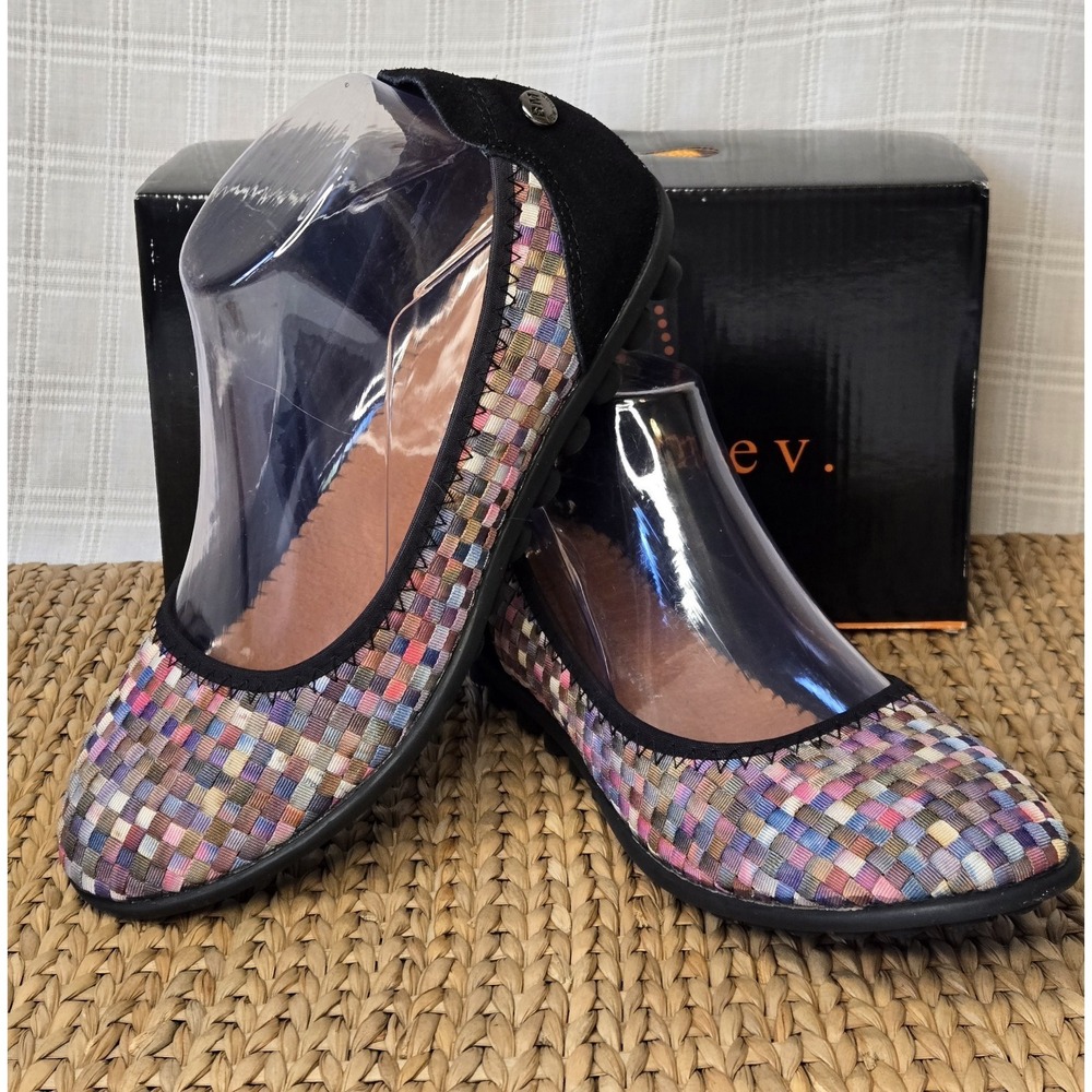 New Bernie Mev Hazel Ballet Flats Women's Size EU 39 US 8 Vacay Comfort Casual